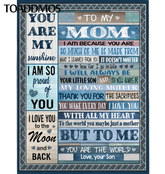 A mi Mamá-Fleece Blanket