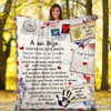 French/Spanish Letter Daughter-Son Love Blanket