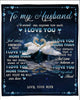 To My Husband I Love You Blanket